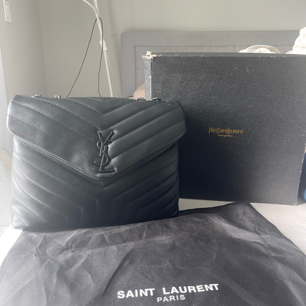 “Ysl” chevron bag